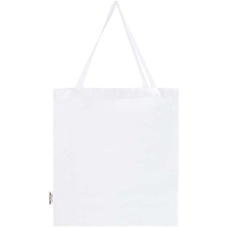 Bolsa Tote con refuerzos de algodón reciclado GRS de 140 g/m² de 12l Ecológica Personalizada 6120733