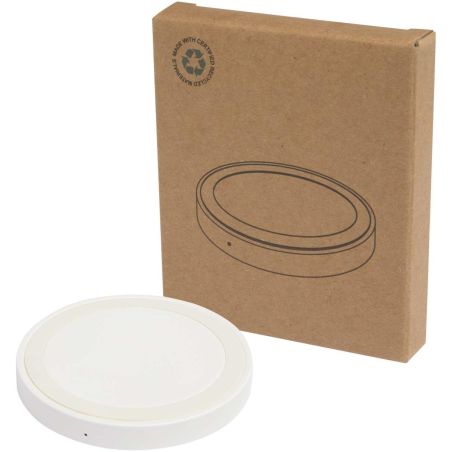 Base de carga inalámbrica de plástico reciclado de 15 W Ecológica Personalizada 6124434