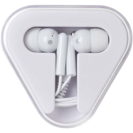 Auriculares con caja de plástico reciclado Ecológica Personalizada 6124439