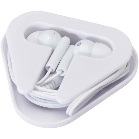 Auriculares con caja de plástico reciclado Ecológica Personalizada 6124439