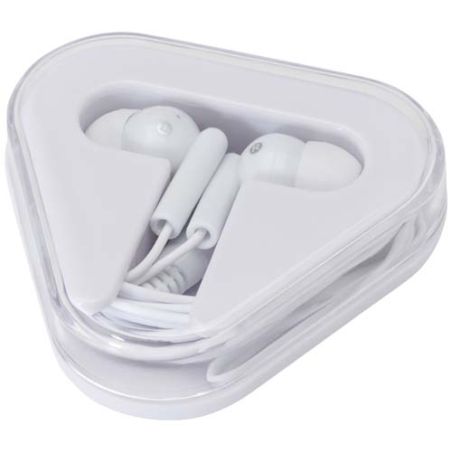 Auriculares con caja de plástico reciclado Ecológica Personalizada 6124439