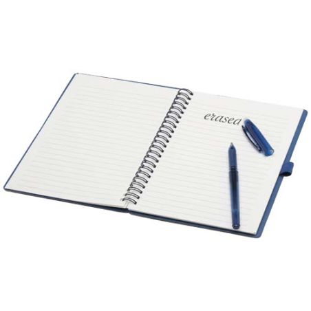 Set de libreta A5 de tapa dura y bolígrafo reutilizables (tinta negra) Ecológica Personalizada 6107986