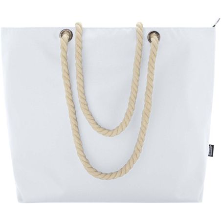 Bolsa de playa refrigeradora de material reciclado GRS con asas de cuerda 23L Ecológica Personalizada 6130079