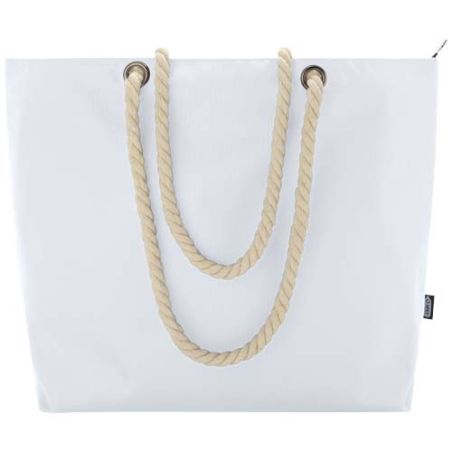 Bolsa de playa refrigeradora de material reciclado GRS con asas de cuerda 23L Ecológica Personalizada 6130079