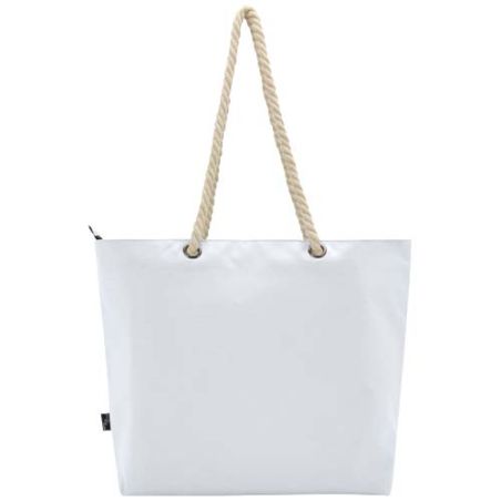 Bolsa de playa refrigeradora de material reciclado GRS con asas de cuerda 23L Ecológica Personalizada 6130079