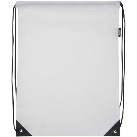 Bolsa de tela sin tejer de material reciclado GRS con cordón de 5 l Ecológica Personalizada 6130080