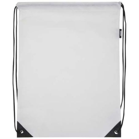 Bolsa de tela sin tejer de material reciclado GRS con cordón de 5 l Ecológica Personalizada 6130080