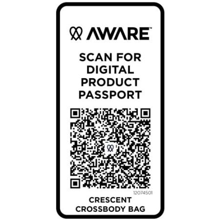 Bolso cruzado de material reciclado Aware™ de 500 g/m² Ecológico Personalizado 6120745