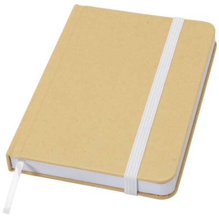 Libreta de tapa dura A6 de material reciclado con páginas lisas Ecológica Personalizada 6106022