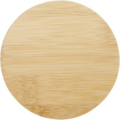 Taza de vidrio de 350 ml con tapa de bambú...