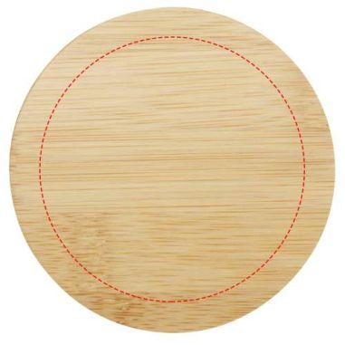 Taza de vidrio de 350 ml con tapa de bambú...