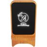 Cargador inalámbrico de madera de 15 W luminoso Ecológico Personalizado 62PX062 - Imagen 2