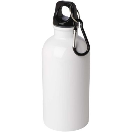 Bidón de 400 ml de acero inoxidable con certificado RCS con mosquetón Ecológico Personalizado 6100860