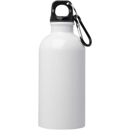 Bidón de 400 ml de acero inoxidable con certificado RCS con mosquetón Ecológico Personalizado 6100860