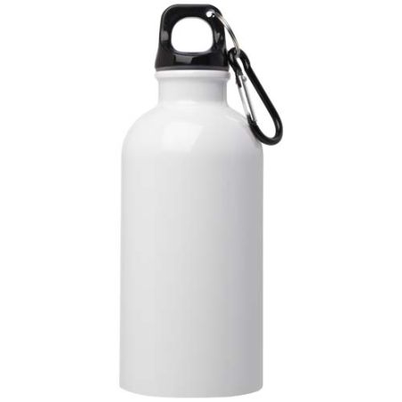 Bidón de 400 ml de acero inoxidable con certificado RCS con mosquetón Ecológico Personalizado 6100860