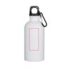 Botella de 400 ml de acero inoxidable mate con certificado RCS de una sola pared con mosquetón Ecológica Personalizada 6100871 - Imagen 4
