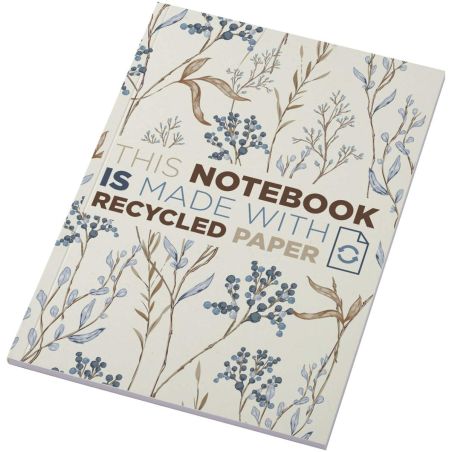 Libreta A5 de tapa blanda con 50 hojas de papel reciclado Ecológica Personalizada 6210249