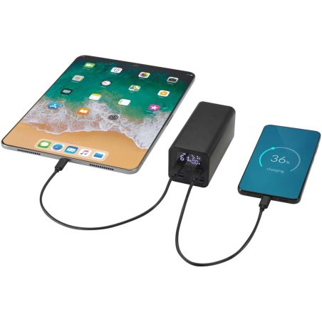 Batería externa para portátil de aluminio reciclado de 20 000 mAh y 70 W Ecológica Personalizada 6124440