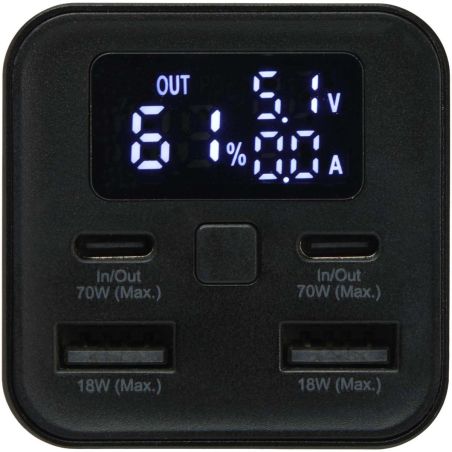 Batería externa para portátil de aluminio reciclado de 20 000 mAh y 70 W Ecológica Personalizada 6124440