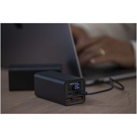 Batería externa para portátil de aluminio reciclado de 20 000 mAh y 70 W Ecológica Personalizada 6124440