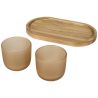 Set de bandeja de madera y vasos de vidrio acabado mate Ecológico Personalizado 6126402 - Imagen 7