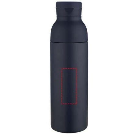 Botella de 650 ml de acero inoxidable reciclado con certificado RCS de doble pared con 3 tapas Ecológica Personalizada 6100890