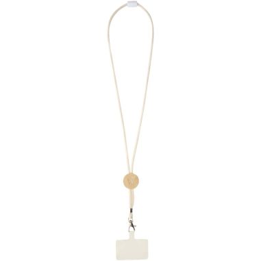 Lanyard para smartphone con detalles de bambú...