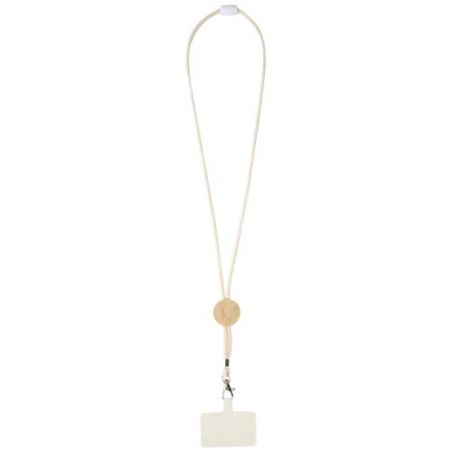 Lanyard para smartphone con detalles de bambú Ecológico Personalizado 6124456