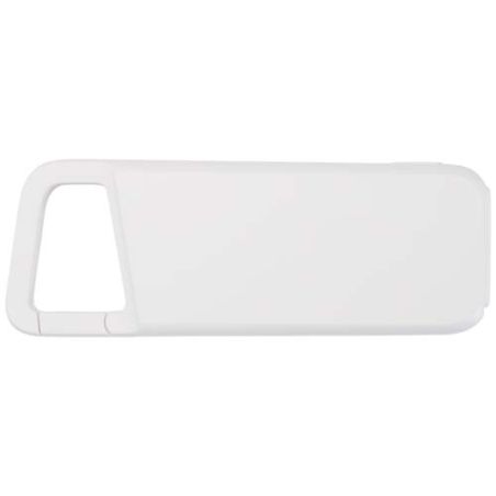 Batería externa de 5000 mAh y 12 W de plástico reciclado resistente al agua con mosquetón Ecológica Personalizada 6124470