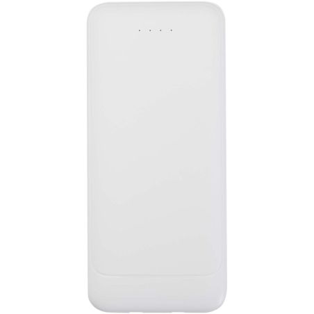 Batería externa de plástico reciclado de 10 000 mAh y 10 W con 2 cables integrados Ecológica Personalizada 6124459