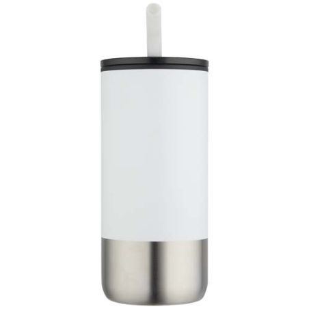 Vaso con aislamiento de 480 ml con certificado RCS y pajita Ecológico Personalizado 6100918