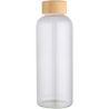 Botella de 650 ml de vidrio borosilicato de pared simple con tapa de bambú Ecológica Personalizada 6100930 - Imagen 2