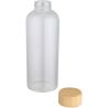 Botella de 650 ml de vidrio borosilicato de pared simple con tapa de bambú Ecológica Personalizada 6100930 - Imagen 3