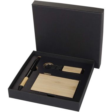 Set de regalo de bolígrafo, llavero y tarjetero...