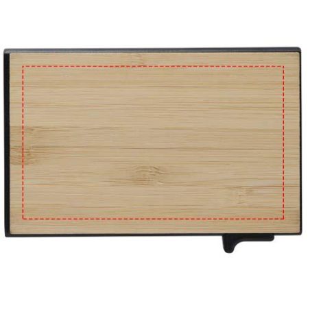 Set de regalo de bolígrafo, llavero y tarjetero RFID de aluminio reciclado RCS Ecológico Personalizado 6106337