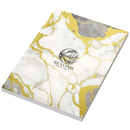 Libreta A5 de tapa blanda metalizada - 100 hojas Ecológica Personalizada 6210757