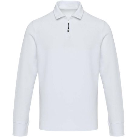 Polo unisex de manga larga y media cremallera Ecológico Personalizado 639551