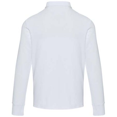 Polo unisex de manga larga y media cremallera Ecológico Personalizado 639551