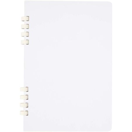 Cuaderno A5 tapa dura con espiral de material reciclado RCS Ecológico Personalizado 6107046