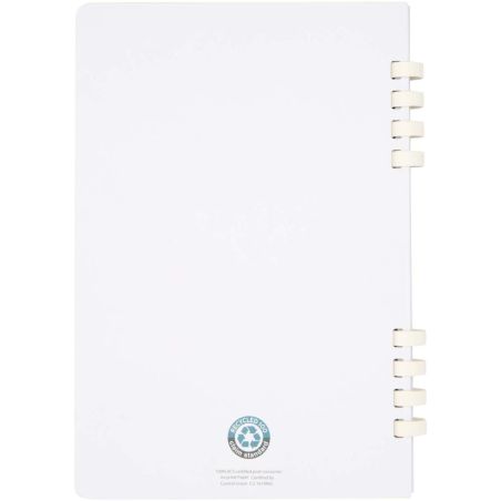 Cuaderno A5 tapa dura con espiral de material reciclado RCS Ecológico Personalizado 6107046
