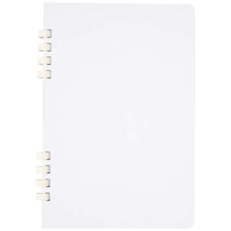 Cuaderno A5 tapa dura con espiral de material reciclado RCS Ecológico Personalizado 6107046