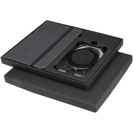 Set de regalo con libreta de tapa dura A6 y cartera Ecológica Personalizada 6107164