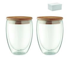 Juego 2 vasos 350 ml en caja Ecológico Personalizado 7MO6739 - Producto ecológico