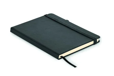 Libreta A5 cuero preconsumo PU 192 págs recicladas rayado