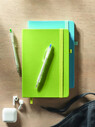 Libreta A5 cuero preconsumo PU 192 págs recicladas rayado - Imagen 32