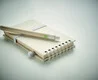 Libreta A6 cartón leche reciclado espiral bolígrafo juego - Imagen 10