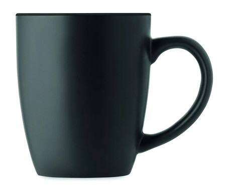 Taza cerámica negra mate 290 ml láser