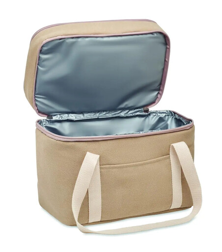 Bolsa nevera canvas 320 g/m² doble compartimento