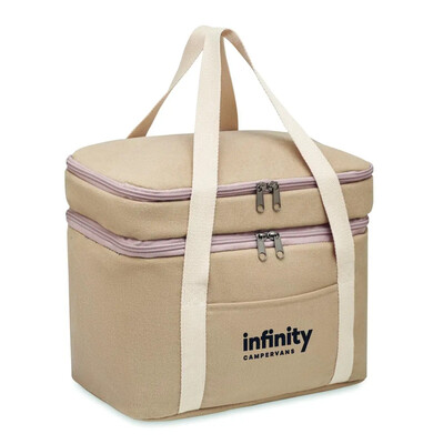 Bolsa nevera canvas 320 g/m² doble compartimento