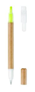 2 en 1 boligrafo y marcador Ecológico Personalizado 7MO9895 - Producto ecológico